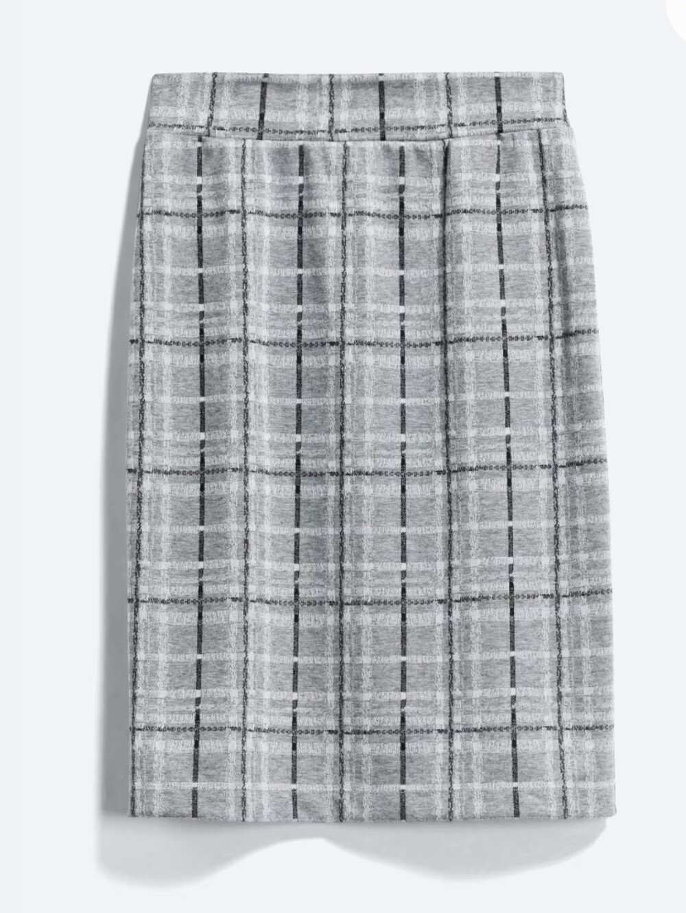 Renee C. Gray Plaid Pencil Skirt
